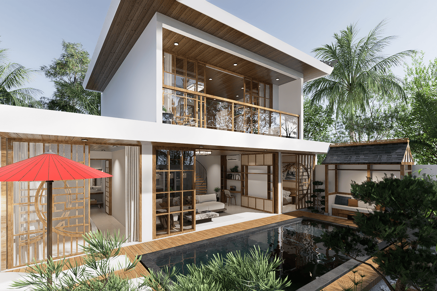 OFFPLAN JAPANESE 3 BEDROOM VILLA FOR SALE LEASEHOLD IN SEMER BE-2130 